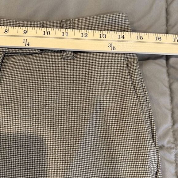NWT Marella Timoteo Pants Slacks Trousers Gray Cream Houndstooth Size 4 - Picture 12 of 16